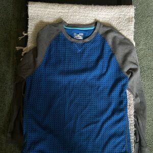 Under Armour Blue and Gray Long Sleeve Shirt